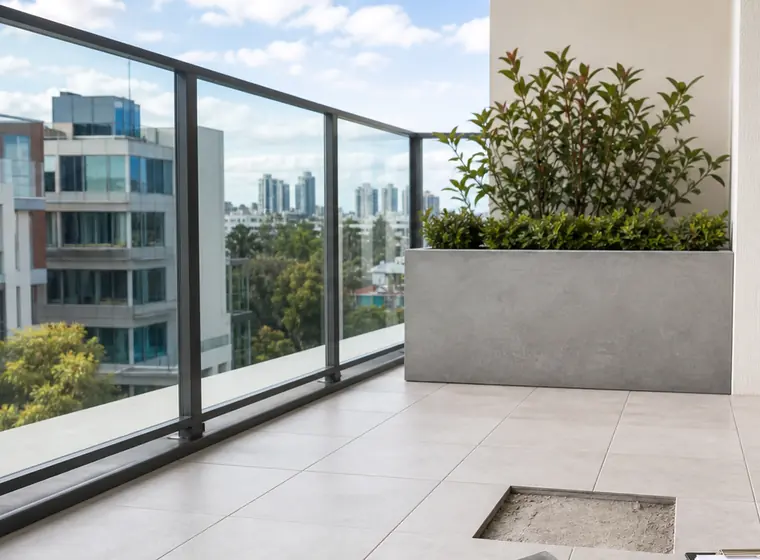 Tiled balcony surface and water ingress review