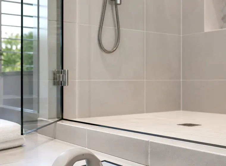 Bathroom waterproofing and silicone repair detail